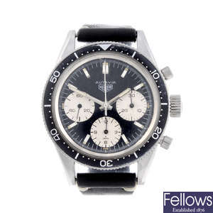 HEUER - a gentleman's stainless steel Autavia "Jochen Rindt" chronograph wrist watch.