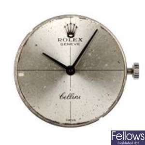 ROLEX - a signed manual wind 1600 calibre with dial and glass.