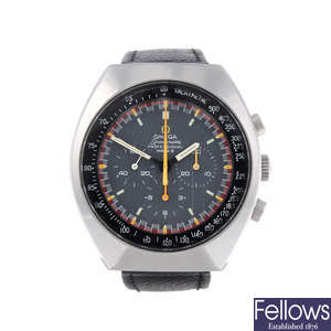 OMEGA - a gentleman's stainless steel Speedmaster Professional Mark II chronograph wrist watch.