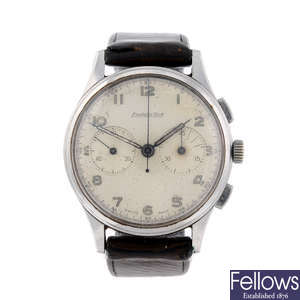 EXCELSIOR PARK - a gentleman's stainless steel chronograph wrist watch.