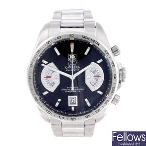 TAG HEUER - a gentleman's stainless steel Grand Carrera Calibre 16 chronograph bracelet watch.