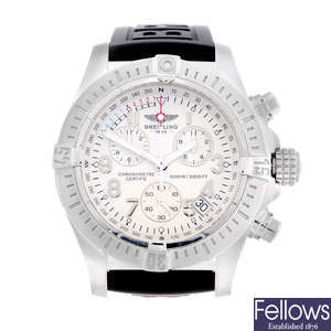 BREITLING - a gentleman's stainless steel Aeromarine Avenger Sea Wolf chronograph wrist watch.