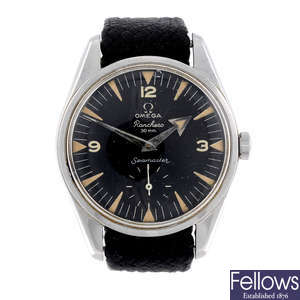 OMEGA - a gentleman's stainless steel Seamaster Ranchero wrist watch.