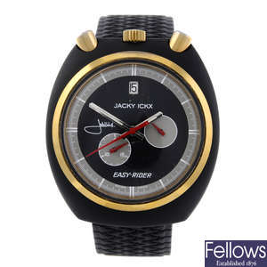 SORNA - a gentleman's bi-colour Jacky Ickx Easy-Rider chronograph wrist watch.
