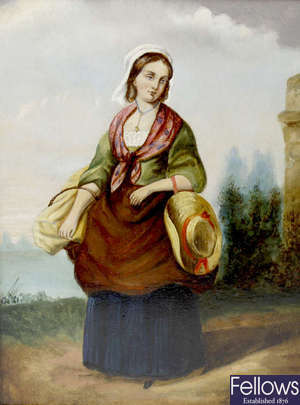 A 19th century portrait of a lady