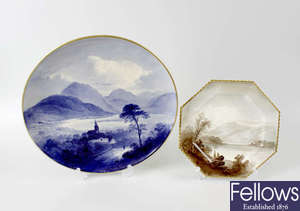Copeland family provenance: two pairs of landscape plates