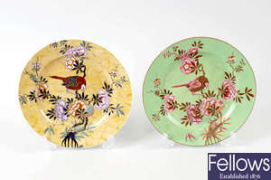 Copeland family provenance: a selection of 19th century bird-decorated plates