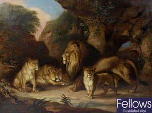 Manner of Sir Edwin Landseer, A Pride of Lions