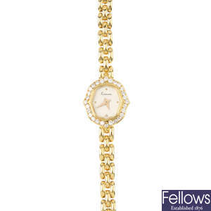 KUTCHINSKY - an 18ct gold diamond watch.