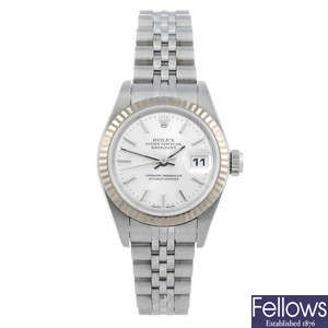 ROLEX - a lady's Oyster Perpetual Datejust bracelet watch