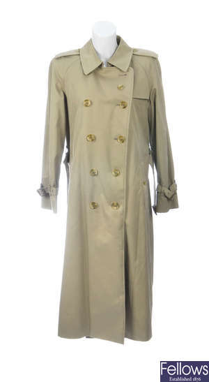 BURBERRY - a women's classic full length trench coat.