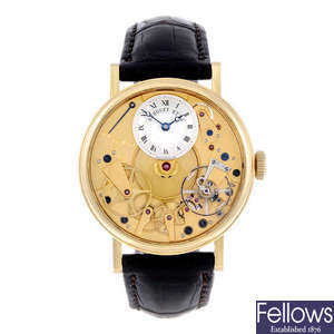 BREGUET - a gentleman's 18ct yellow gold Tradition wrist watch.