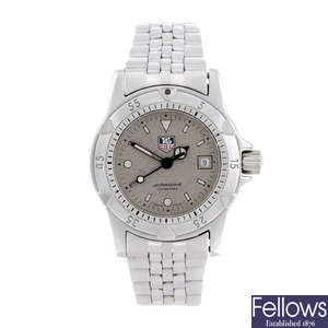 TAG HEUER - a lady's stainless steel 1500 series bracelet watch.