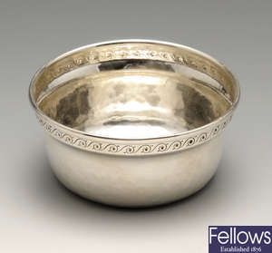A 1920's silver bowl by Liberty & Co Ltd.