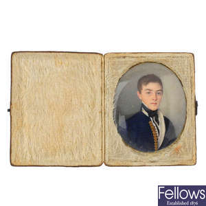 An early 19th century portrait miniature.