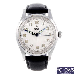 TUDOR - a gentleman's stainless steel wrist watch.