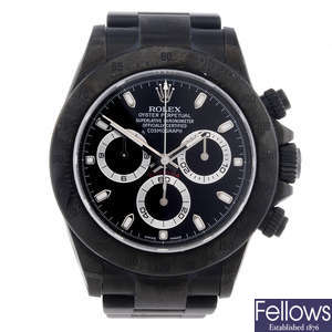 ROLEX - a gentleman's stainless steel Oyster Perpetual Cosmograph Daytona chronograph bracelet watch.