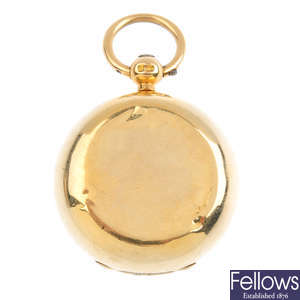 A late Victorian 18ct gold sovereign holder.