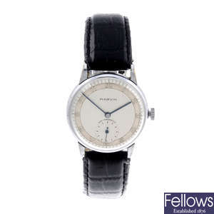 MARVIN - a gentleman's base metal wrist watch with another Marvin wrist watch.