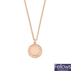 ASTLEY CLARKE - a 14ct gold diamond 'Cosmos' pendant on chain.