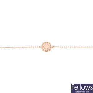 ASTLEY CLARKE - a 14ct gold diamond mini 'Cosmos' bracelet.