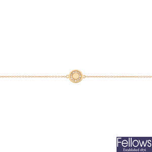 ASTLEY CLARKE - a 14ct gold diamond mini 'Cosmos' bracelet.