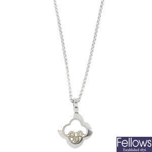 CHOPARD -  a 'Happy Diamonds' pendant with chain. AF.