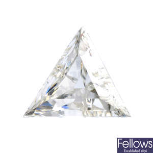 A triangular-shape diamond.
