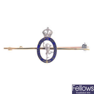 A Royal Signals bar brooch.