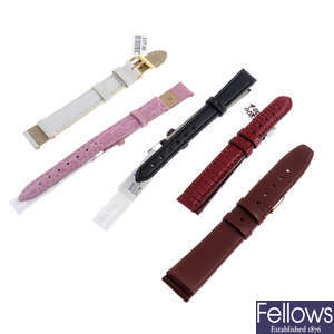 A bag of assorted watch straps. Approximately 200.