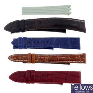 JAEGER-LECOUTRE - a group of assorted watch straps. Approximately 20.
