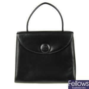 GIVENCHY - a vintage leather box handbag.