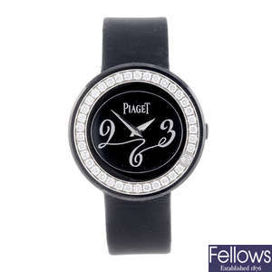 PIAGET - a lady's ceramic Possession wrist watch.