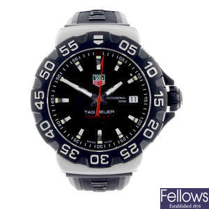 TAG HEUER - a gentleman's stainless steel Formula 1 wrist watch.