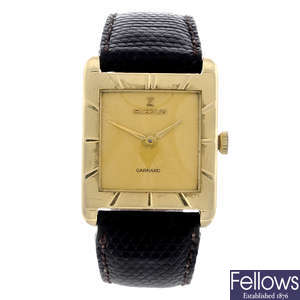 GUBELIN - a gentleman's 18ct yellow gold wrist watch.