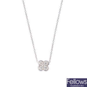 TIFFANY & CO. - a diamond pendant.