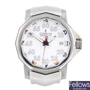 CORUM - a gentleman's stainless steel Admiral's Cup wrist watch.