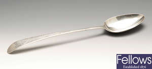 A George III Irish silver basting spoon in Old English pattern.