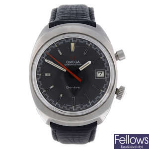 OMEGA - a gentleman's stainless steel Chronostop wrist watch.