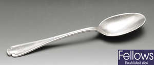 An American spoon of Flemish pattern by Tiffany & Co, etc.