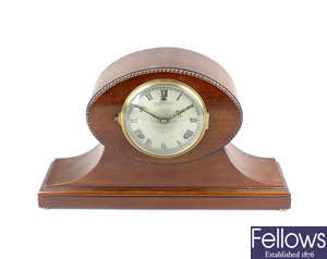 An early 20th century mahogany mantel clock.