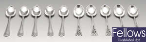 A small selection of twentieth century silver flatware and cutlery, etc.