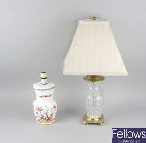 A group of four lamps.