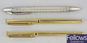 A selection of pens, to include a Porsche design Faber Castell pen and a Calibri fountain pen.