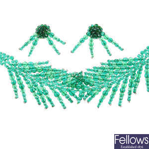 COPPOLA E TOPPO - a necklace with matching earrings.