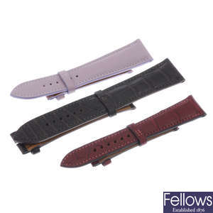 HERMES - a group of assorted watch straps. Approximately 26.