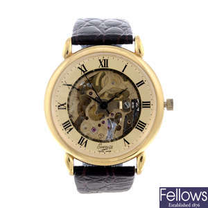 EVERITE - a gentleman's gold plated wrist watch.