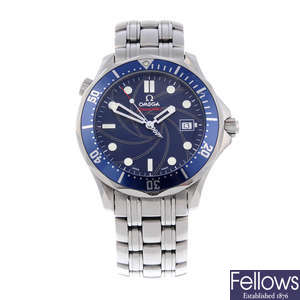 OMEGA - a limited edition gentleman's stainless steel Seamaster Professional 300M James Bond bracelet watch