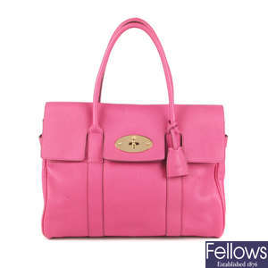 MULBERRY - a pink Bayswater handbag.