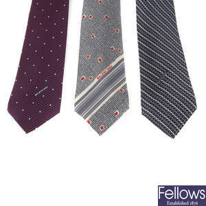 BALENCIAGA - three ties.